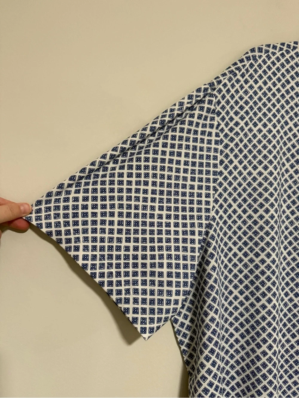 Polo Ralph Lauren Blue Geometric Pattern Performance Polo Size XXL Golf